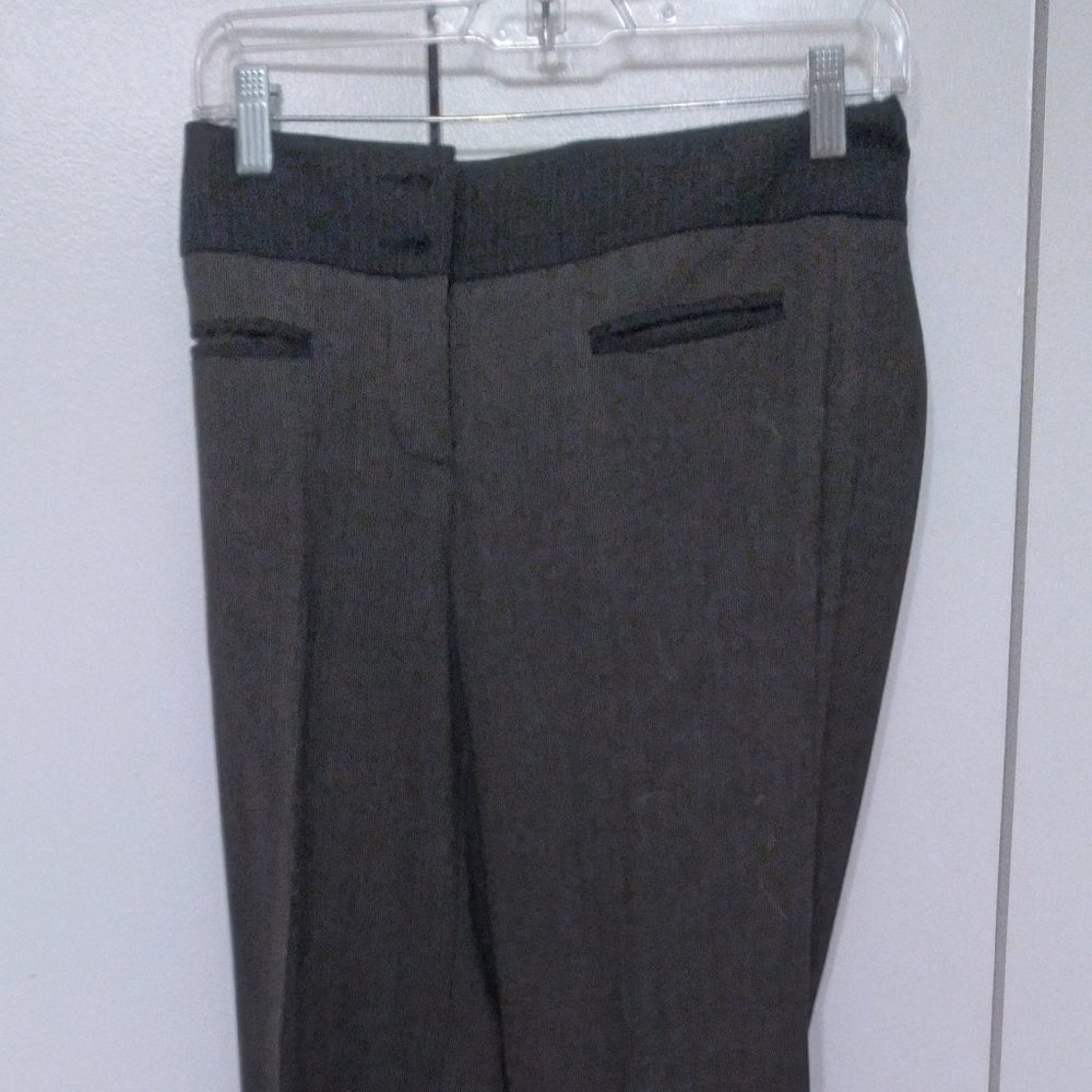 Bebe Pinstripe Wool Blend Work Pants Size 2P